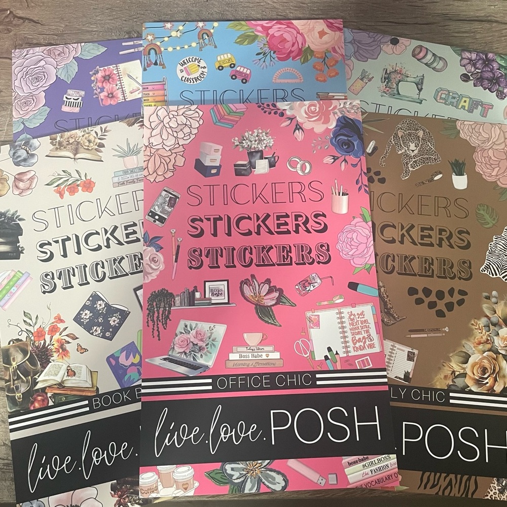LiveLovePosh sticker book lot